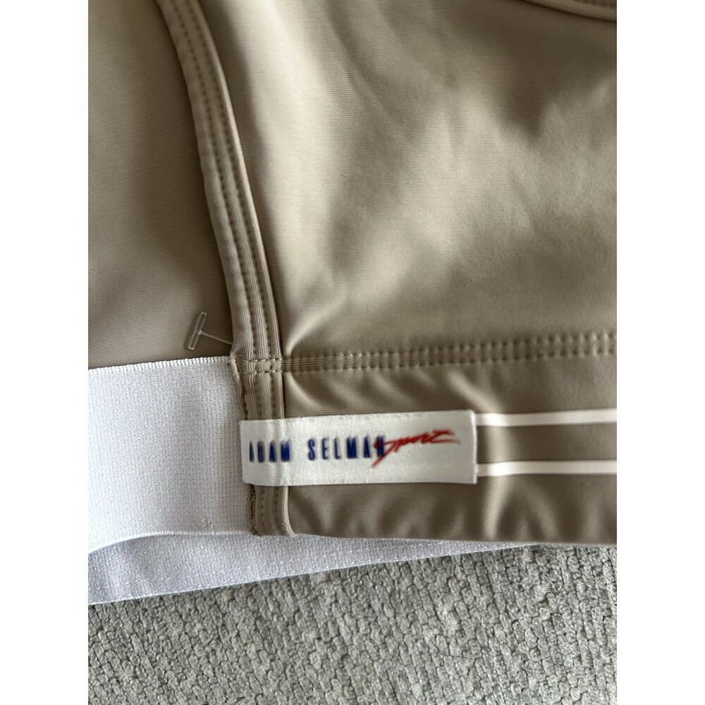 Adam Selman Beige Sports  Bra L Crossover Yoga Size L - Picture 4 of 6